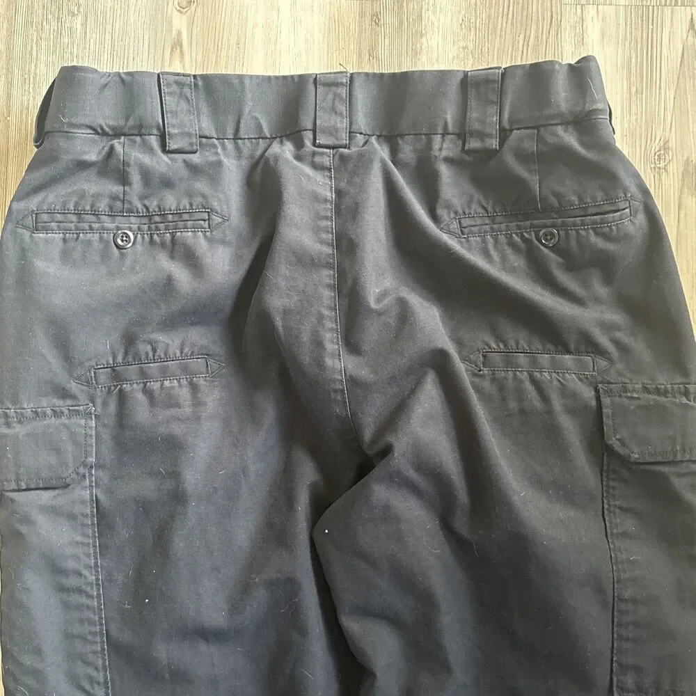 5.11 Tactical Heavy Blue Cargo Work  Uniform  Pants With Pockets Size 42